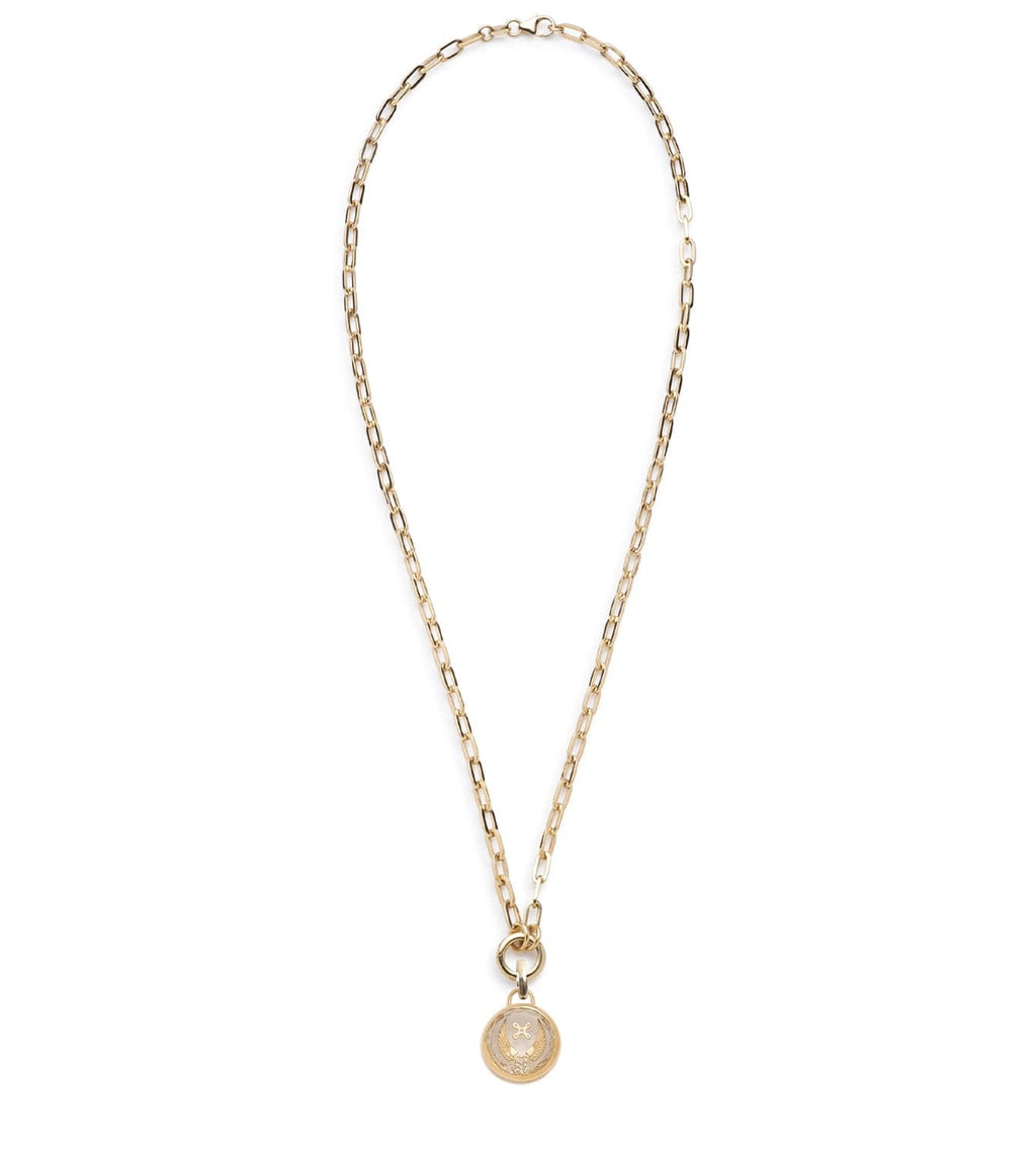 18K Gold Beloved, With Wings We Fly - Love & Vivacity : Sealed Gemstone Refined Clip Open Chain Necklace – FoundRae