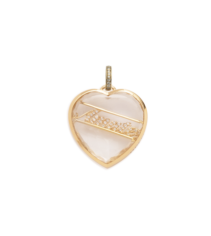 Amate - Love : Sealed Gemstone Medallion with Oval Pushgate