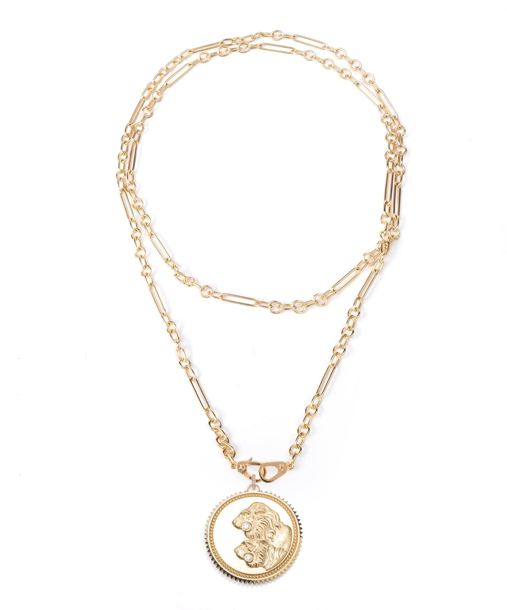 18K Gold Solar + Lunar - Strength : Small Mixed Clip Chain Necklace – FoundRae