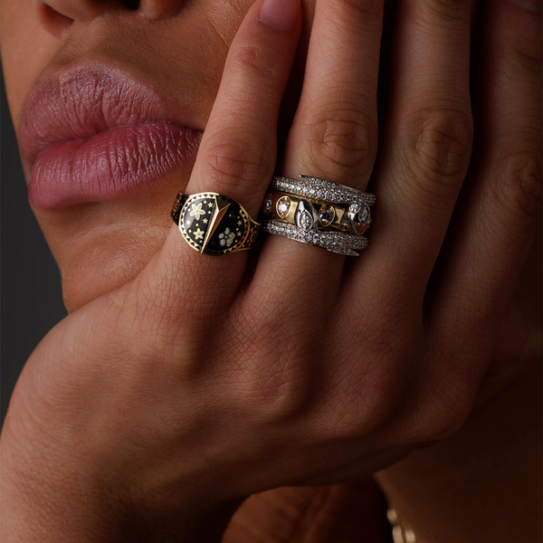 Snake - Wholeness: Diamond Pave Bookend Band