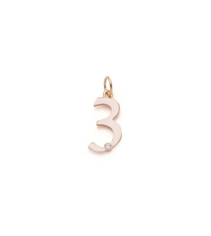Initials & Numbers : Blush Diamond Point Number
