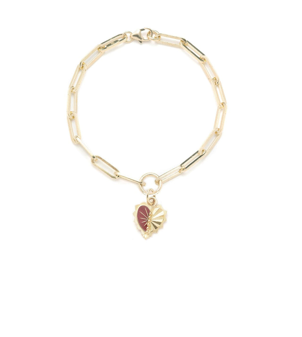 Reflection Heart - Love : Classic Fob Clip Chain Bracelet view 1