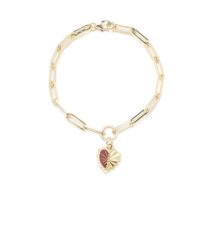 Reflection Heart - Love : Classic Fob Clip Chain Bracelet