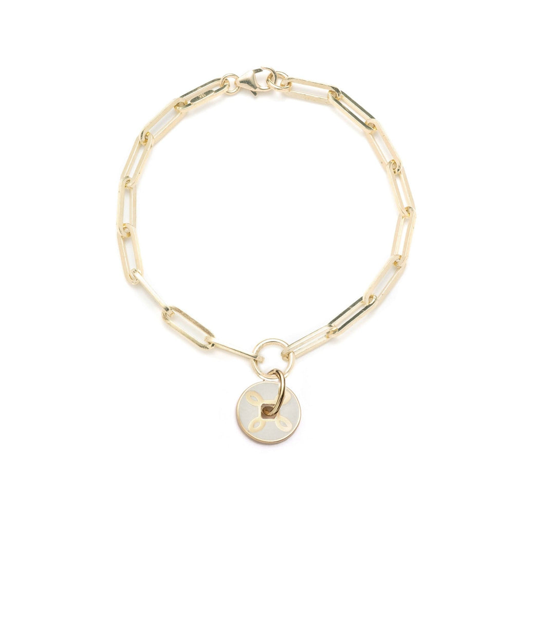 18K Yellow Gold Love Classic FOD Clip Chain Bracelet – FoundRae