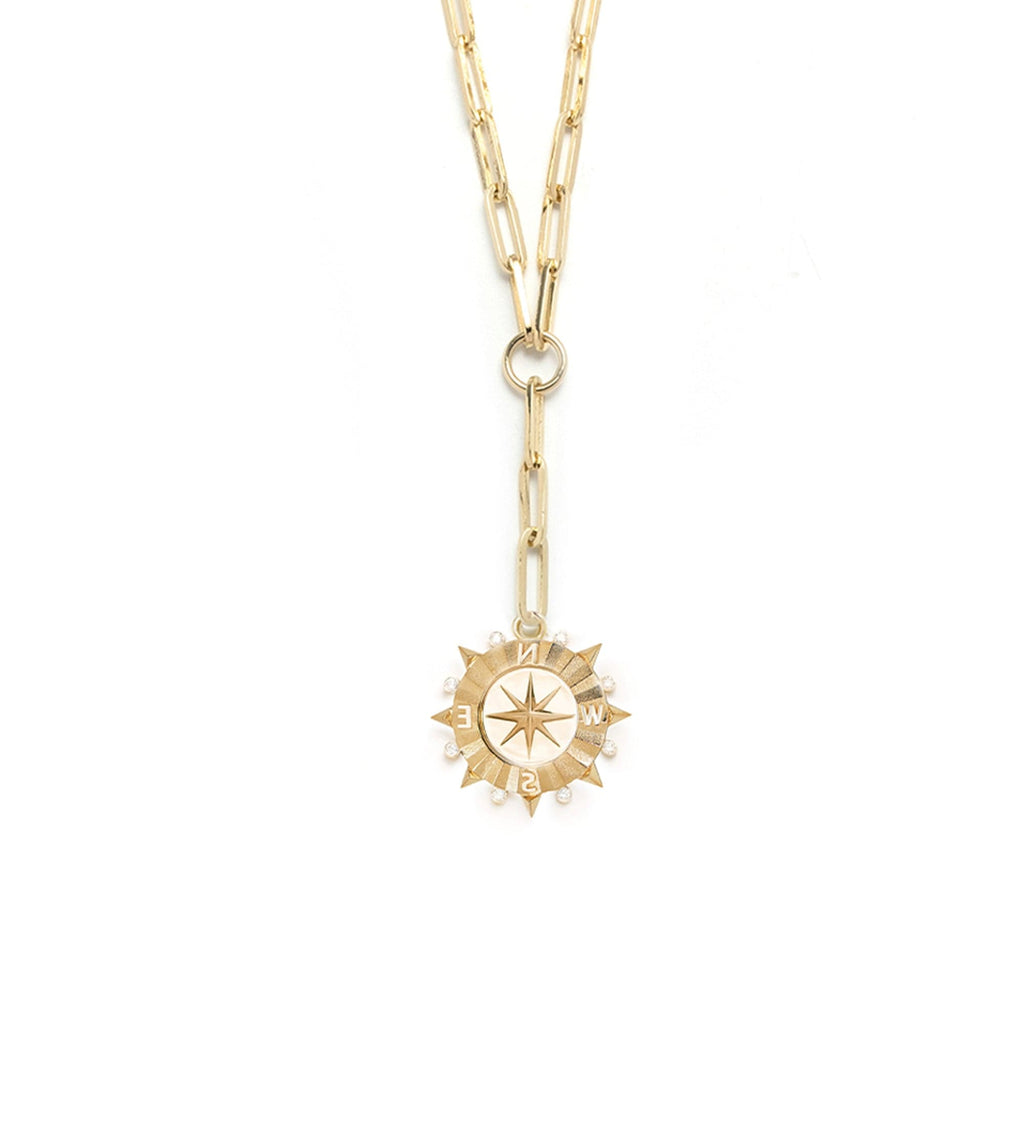 Internal Compass : Classic Fob Clip Extension Chain Necklace view 1