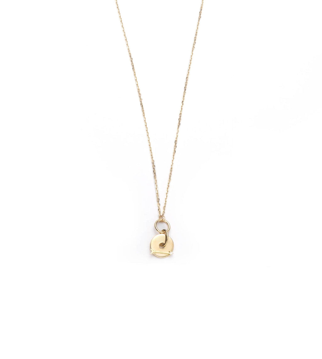 Arrow - Dream : Symbol Disk Drop Necklace view 1