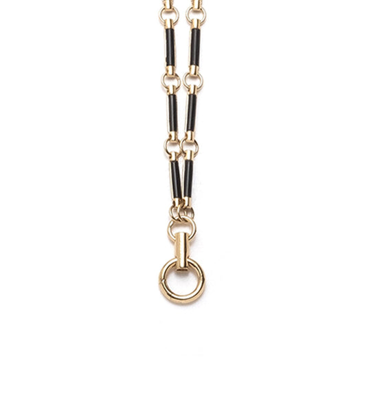 18K Yellow Gold Onyx Element Hanging Clockweight Chain – FoundRae