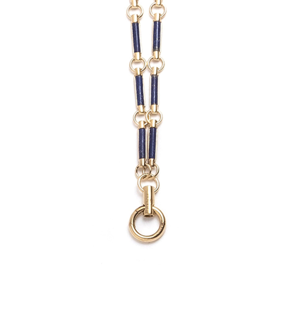 Lapis Stone Hanging Clockweight Chain view 1