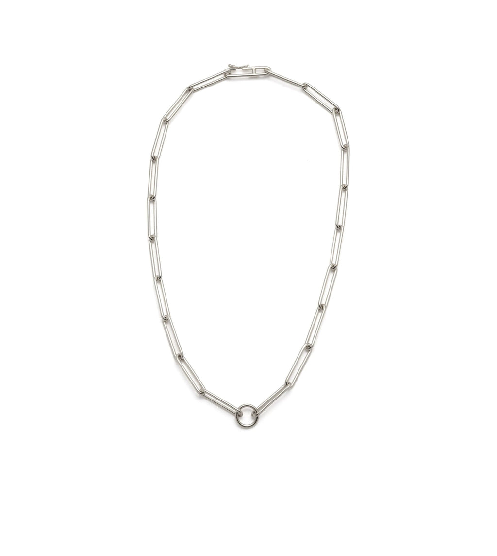 18K White Gold Extended Clip Extension Chain – FoundRae