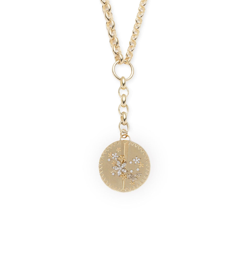 18K Yellow Gold Blossoms - Resilience : Heavy Mixed Belcher Extension Chain Necklace – FoundRae