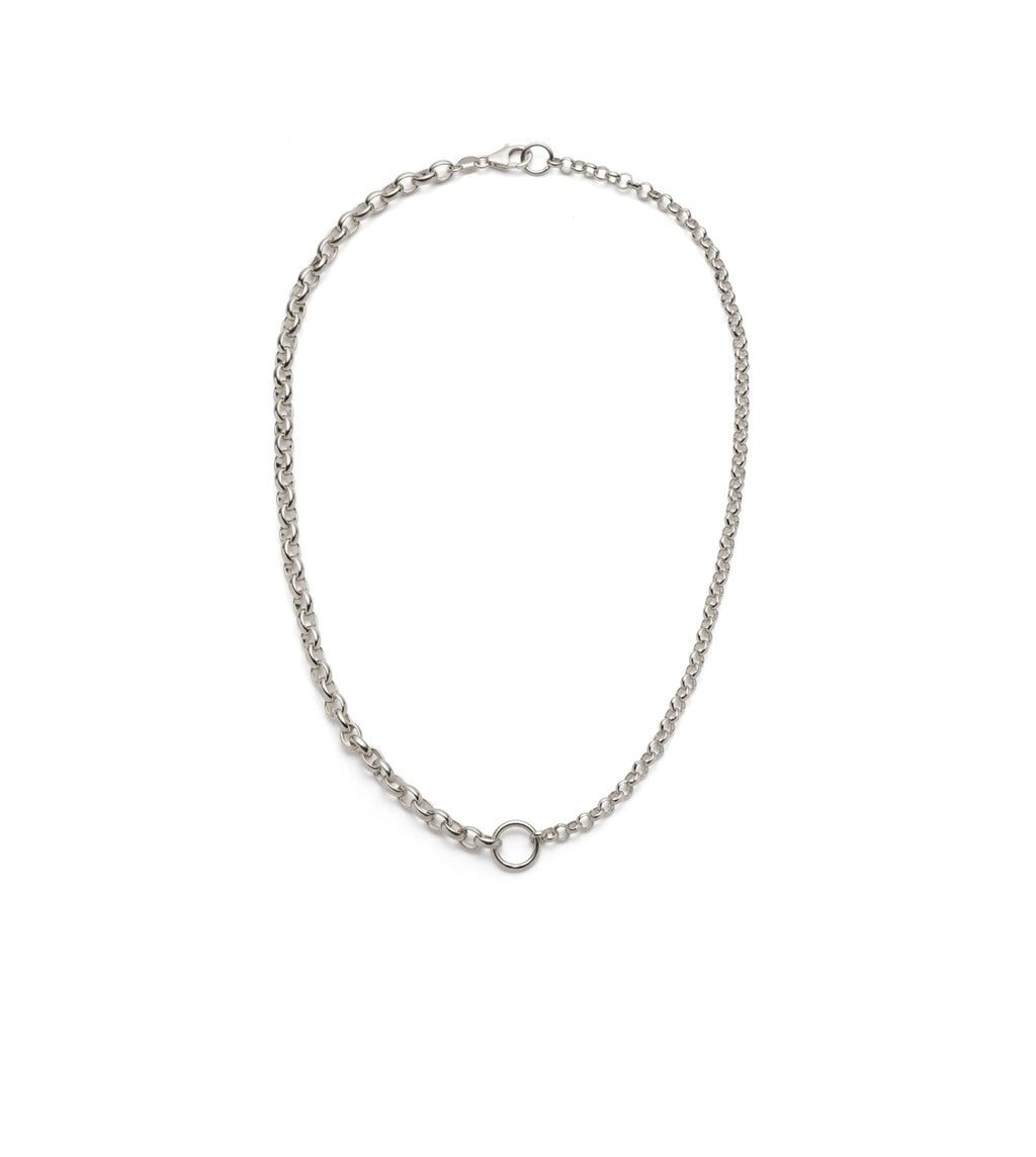 18K White Gold Heavy Mixed Belcher Extension Chain – FoundRae