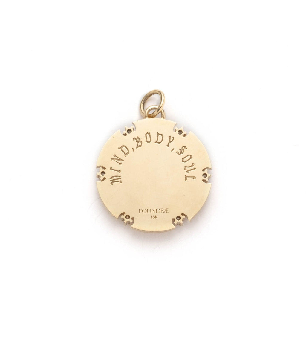 18K Yellow Gold Mind, Body, Soul - Wholeness : Badge Medallion – FoundRae