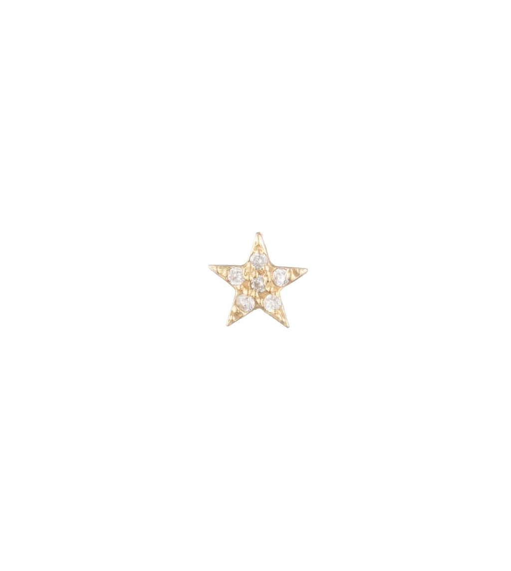 18K Yellow Gold Star - Strength : Tenet Stud – FoundRae