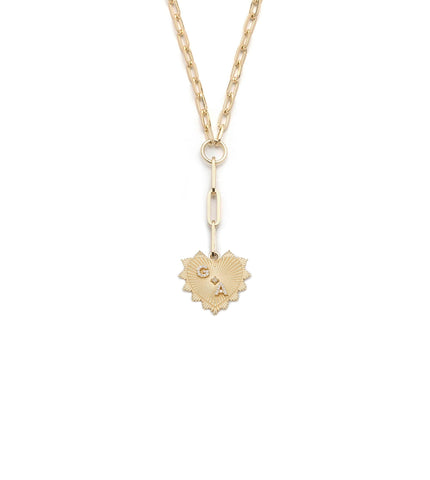 Personalized Medium Heart : Refined Clip Extension Chain Necklace