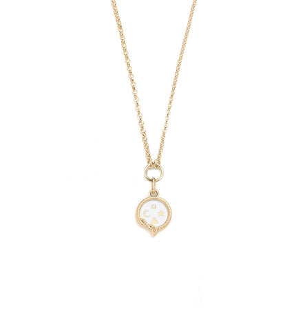 Wholeness : Champleve Small Belcher Chain Necklace