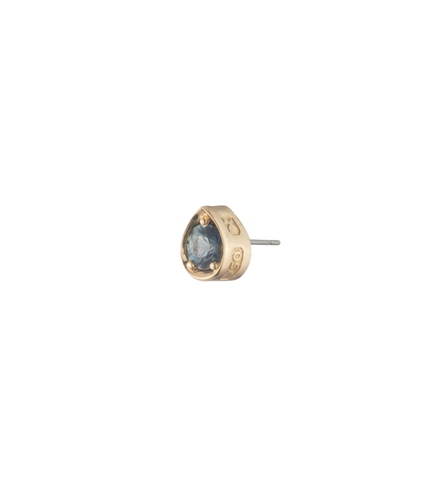 Forever & Always a Pair - Love : 0.20ct Teal Sapphire Gemstone Stud Earring