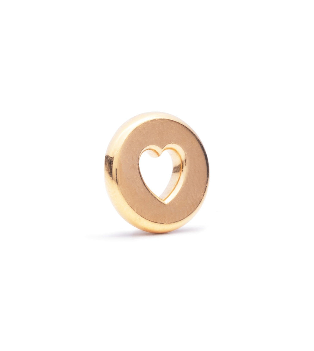 Love : Large Gold Heart Beat view 1