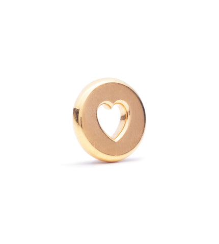 Love : Large Gold Heart Beat