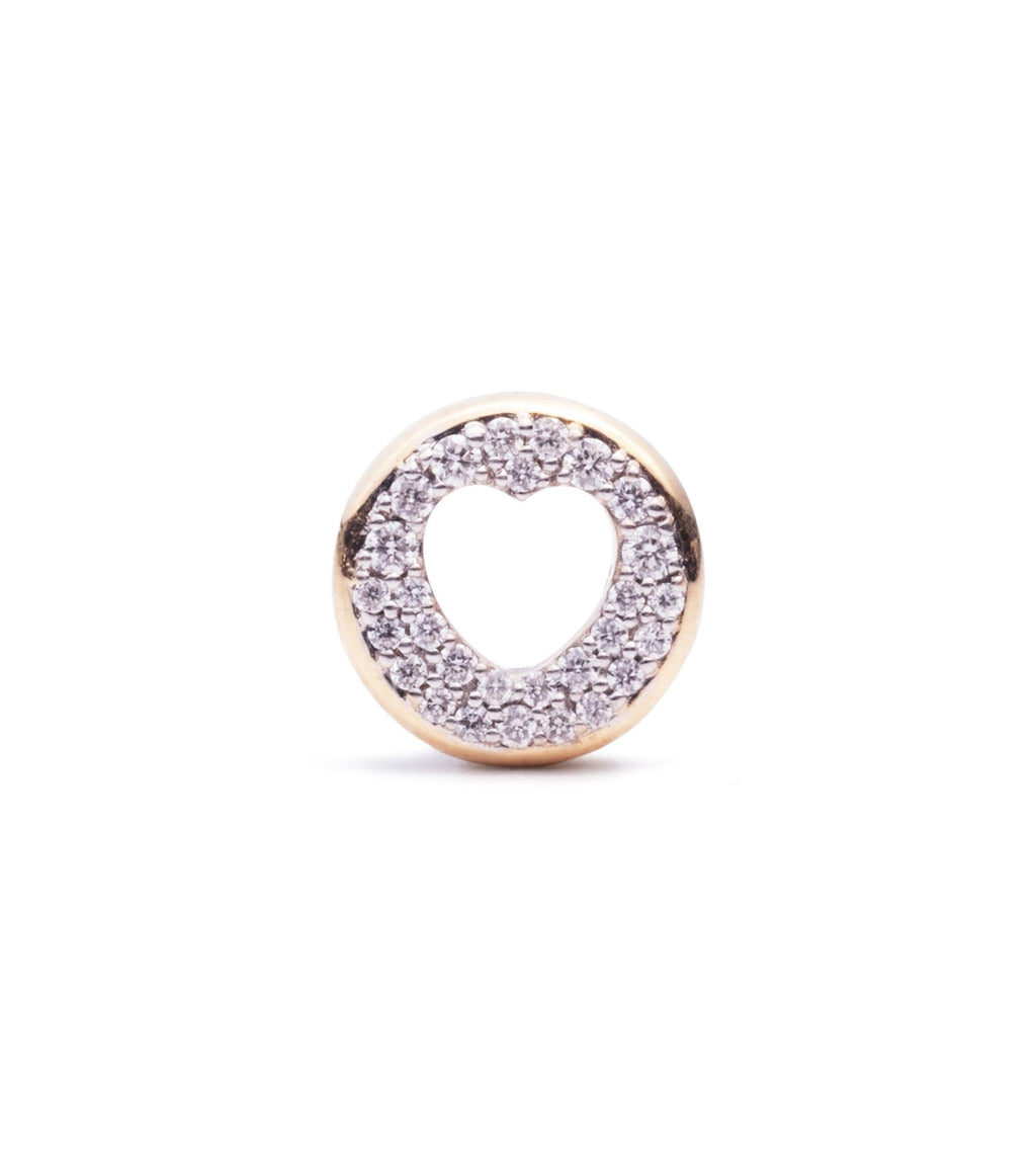 Pave Diamond Side - Love : Heart Beat – FoundRae