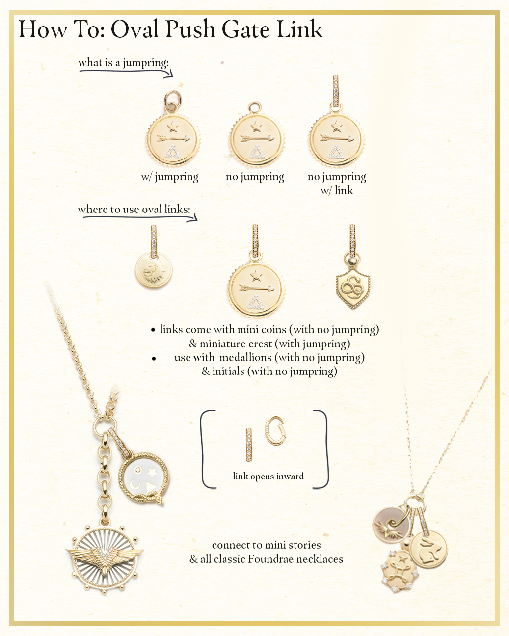 Pave Oval Annex Link in 18K Yellow Gold | FoundRae