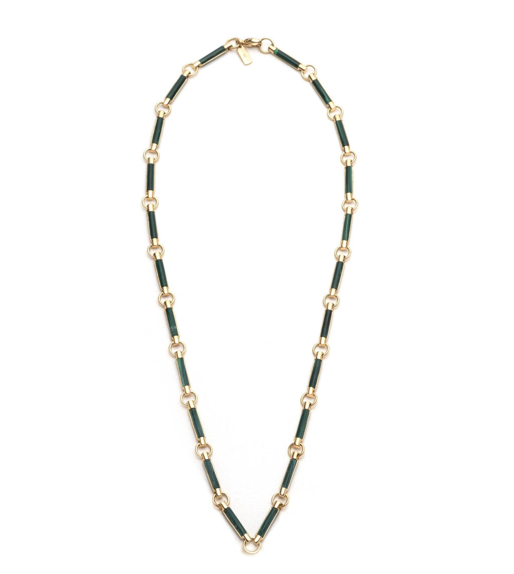 Malachite Stone Chain Choker view 2