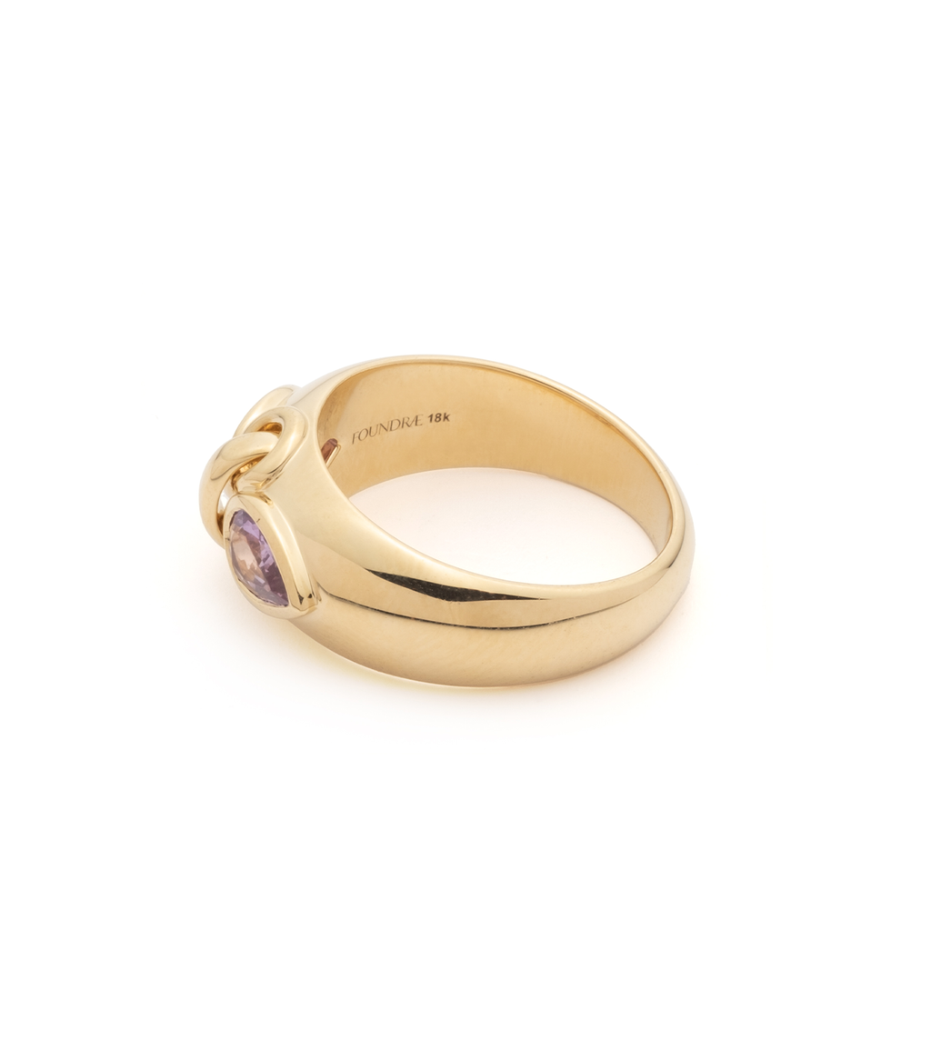 18K Yellow Gold Forever & Always a Pair - Love : 0.9ct Gemstone Ring – FoundRae