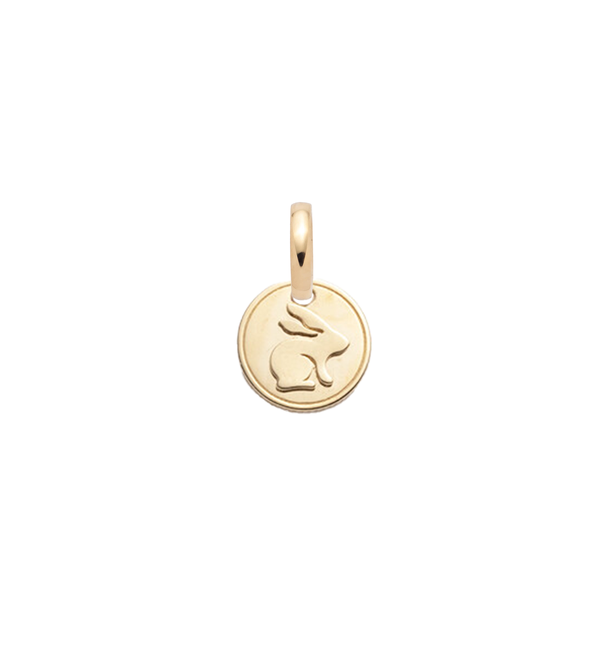 Bunny - Love : Miniature Coin with Oval Push Gate