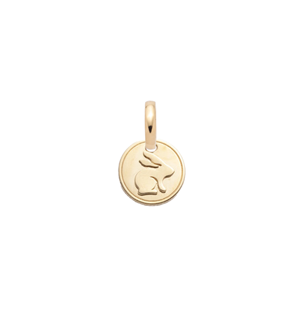 Bunny - Love : Miniature Coin with Oval Push Gate