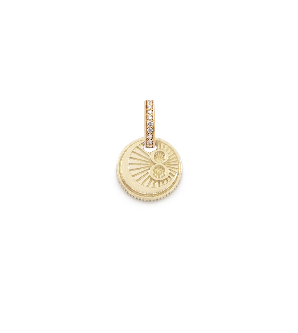 18K Yellow Gold Karma : Miniature Coin with Oval Push Gate – FoundRae