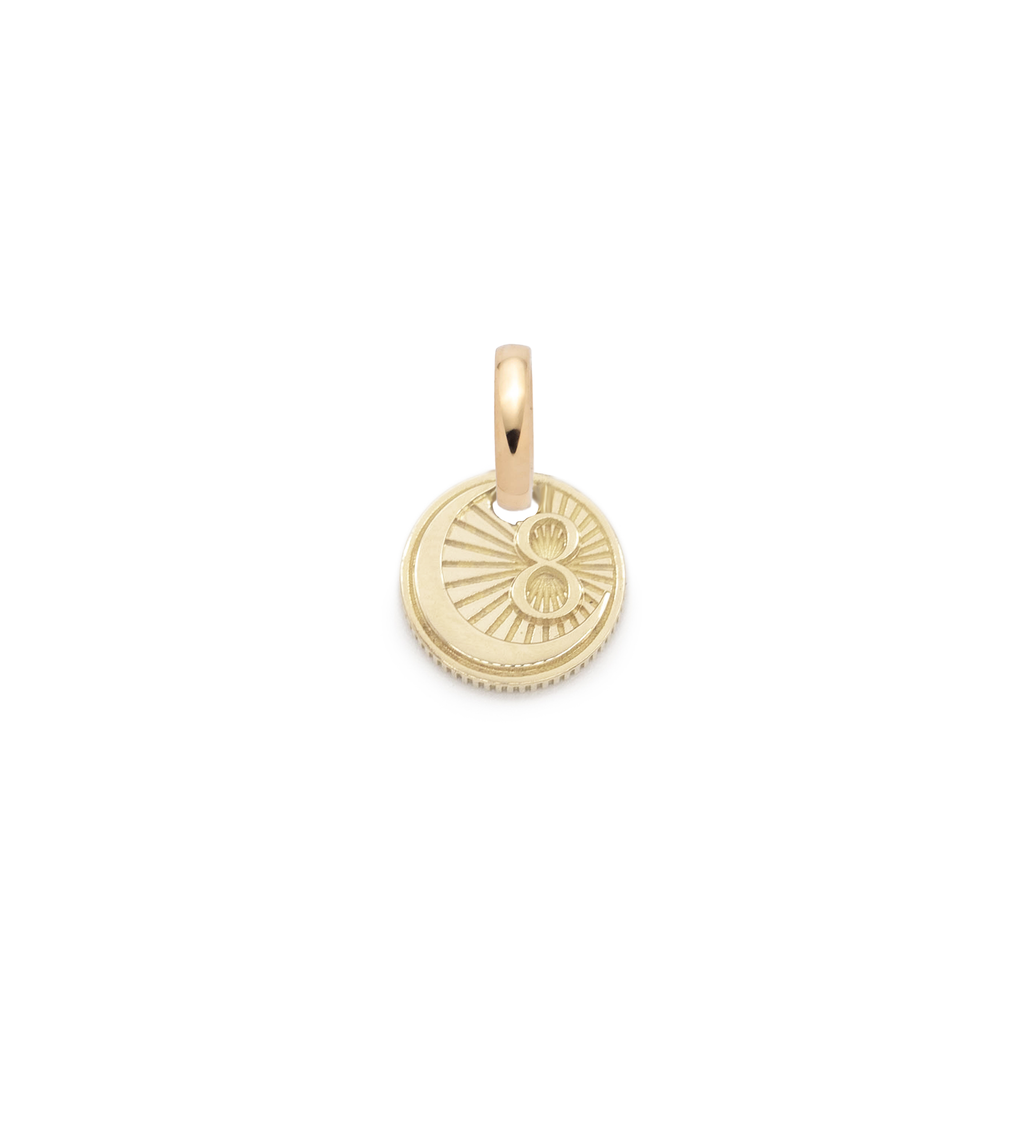 18K Yellow Gold Karma : Miniature Coin with Oval Push Gate – FoundRae