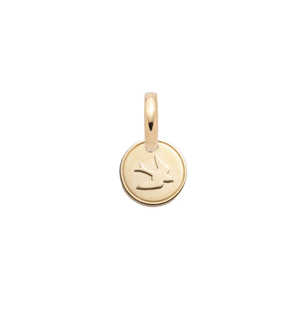 18K Yellow Gold Spero - Resilience : Miniature Coin with Oval Pushgate – FoundRae