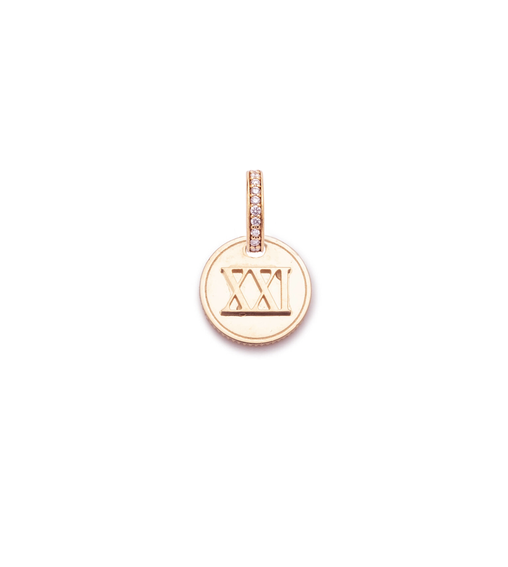 18K Rose Gold Custom Roman Numeral : Miniature Coin with Annex Link Rose Gold – FoundRae