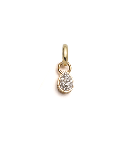 Pave Pear - Forever & Always a Pair : Miniature Medallion with Oval Pushgate