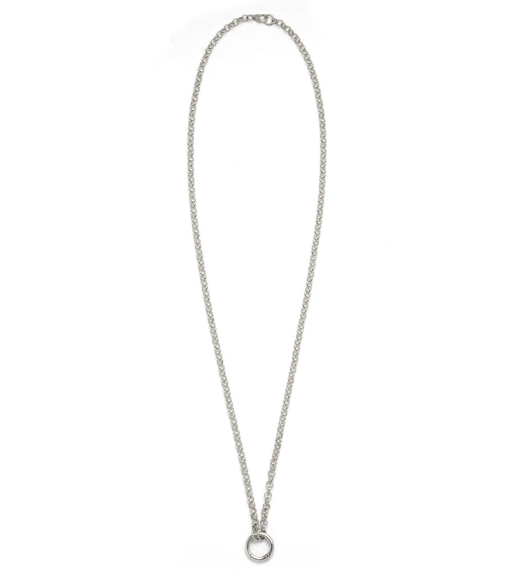 18K White Gold Medium Open Belcher Chain – FoundRae