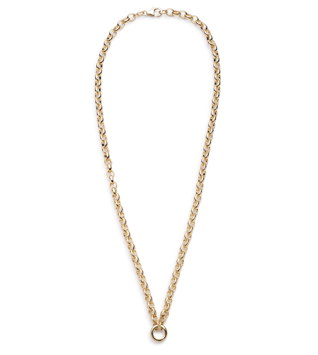 18K Yellow Gold Heavy Belcher Open Chain with Mini Chubby Annex Link – FoundRae