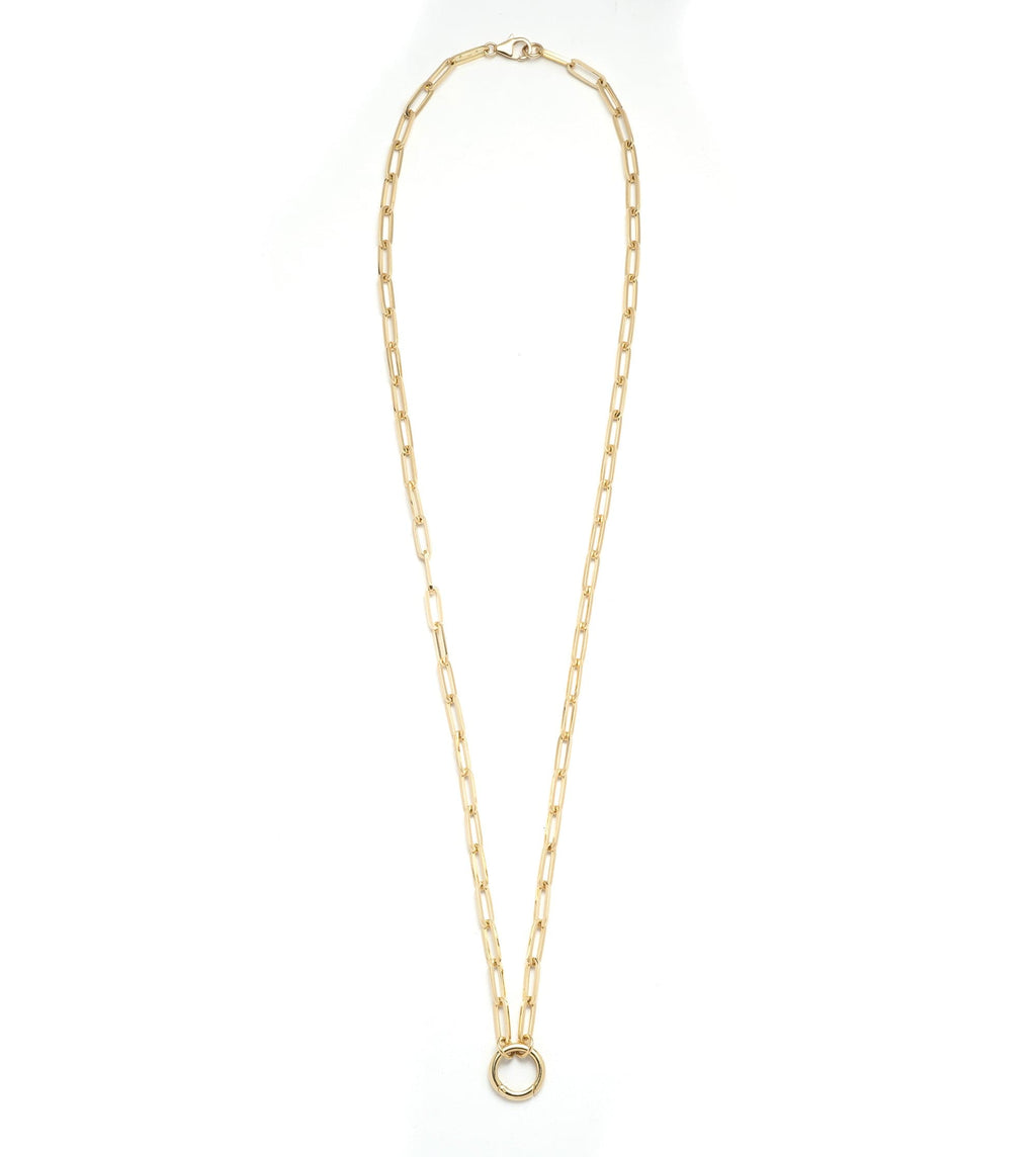 18K Yellow Gold Classic Fob Open Clip Chain – FoundRae