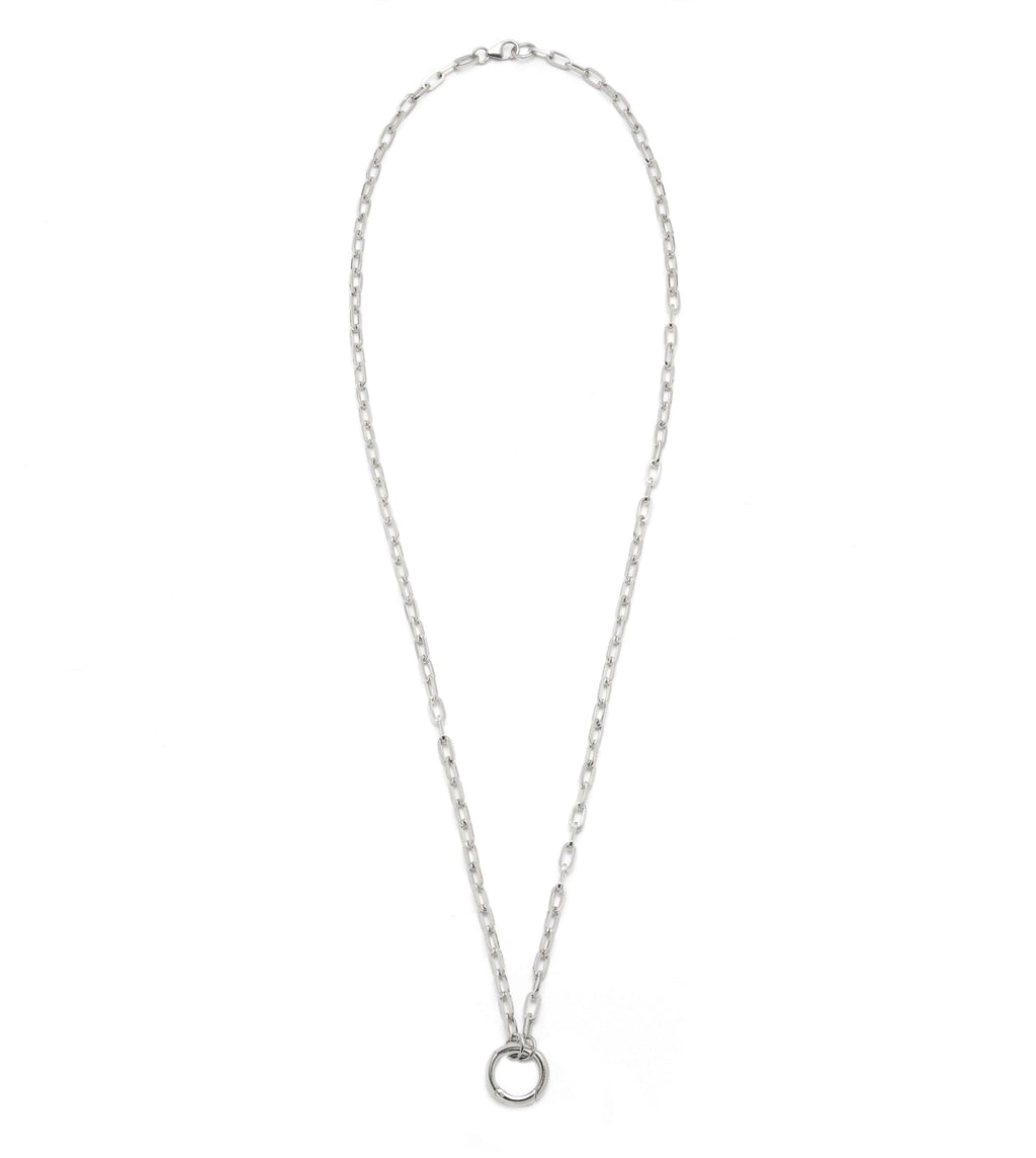 18K White Gold Refined Open Clip Chain – FoundRae