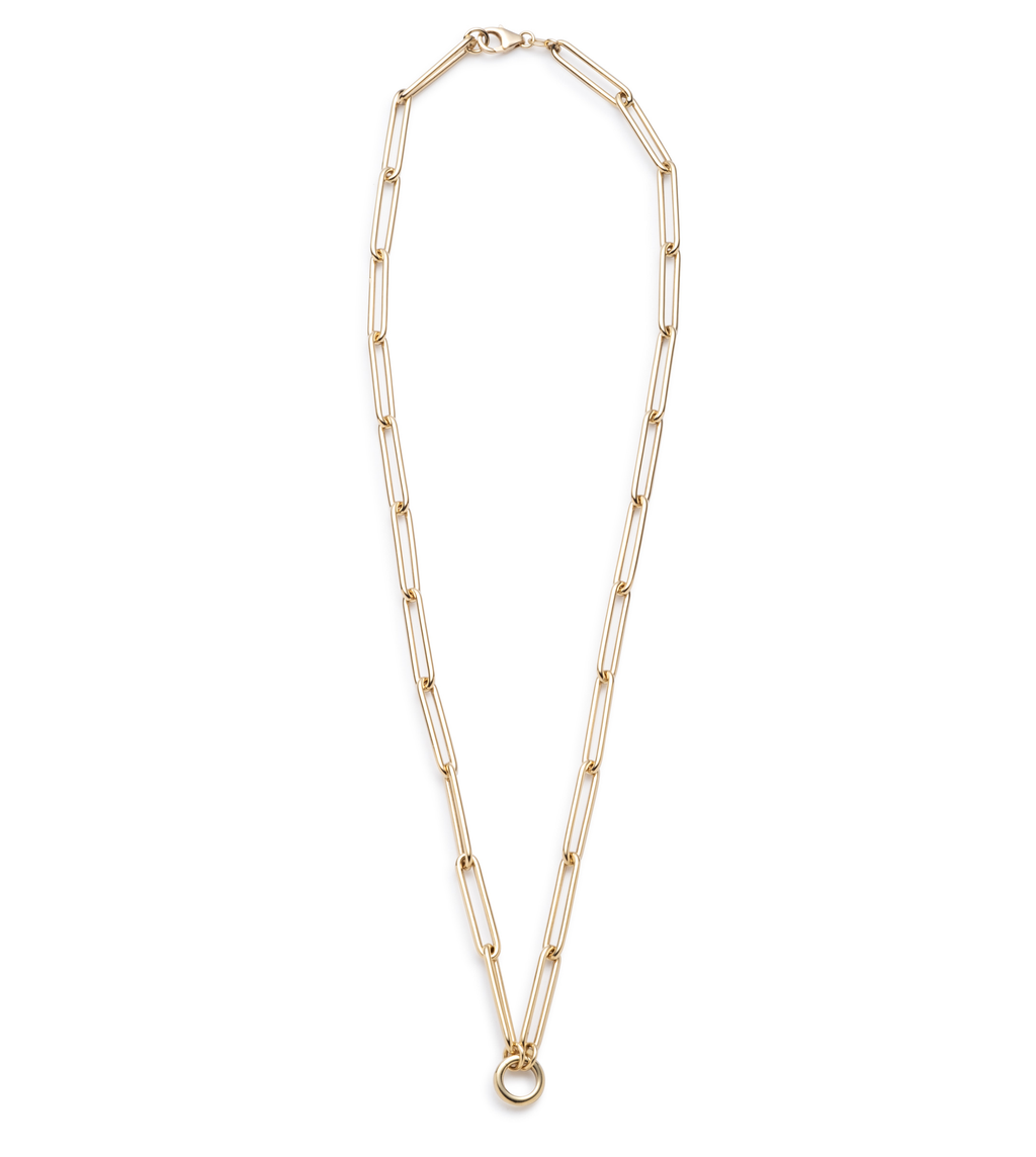 18K Yellow Gold Extended Clip Open Chain Yellow Gold – FoundRae