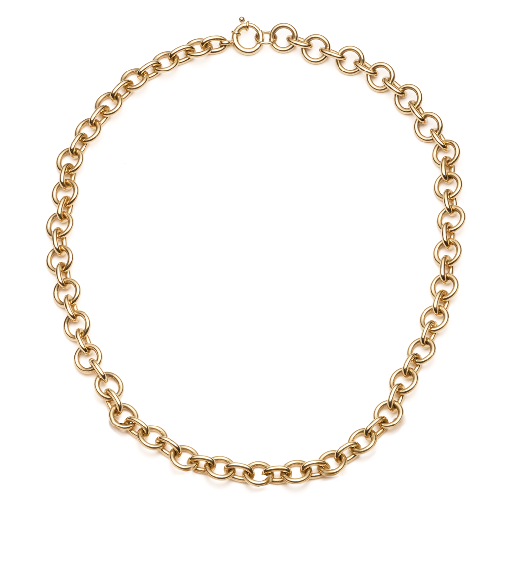 18K Yellow Gold Midsized Mixed Link Chain – FoundRae