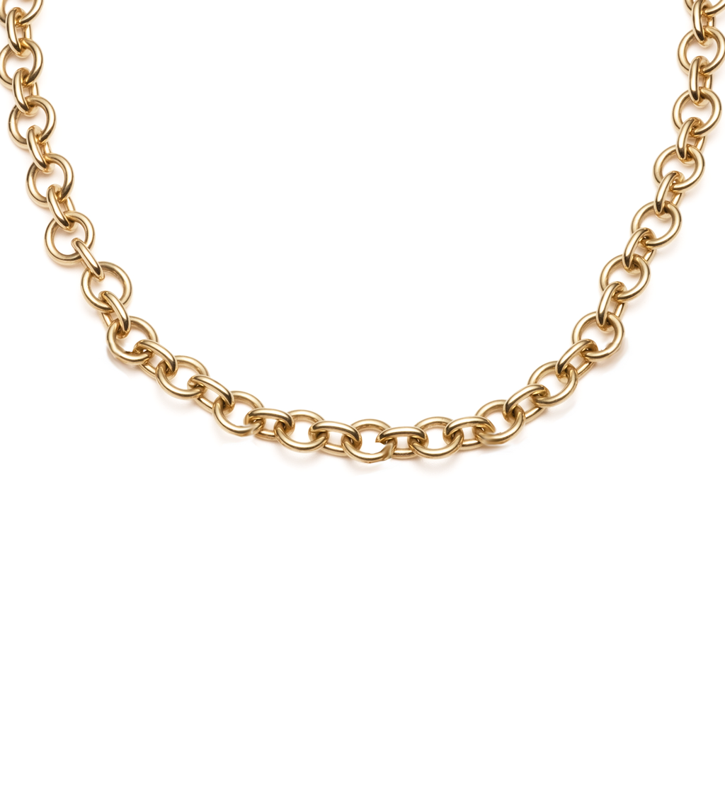 18K Yellow Gold Midsized Mixed Link Chain – FoundRae