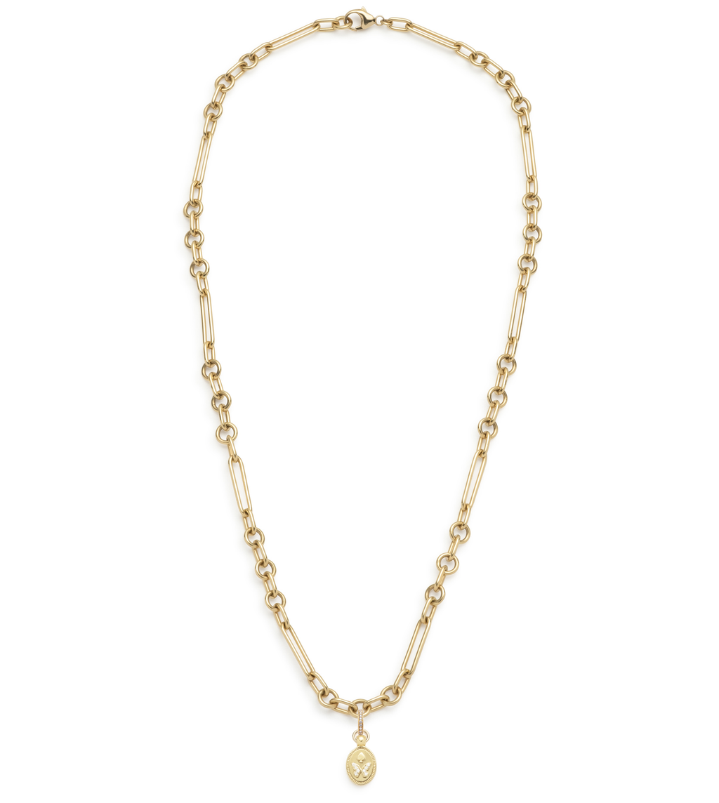 18K Yellow Gold Reverie : Small Mixed Clip Chain Necklace – FoundRae