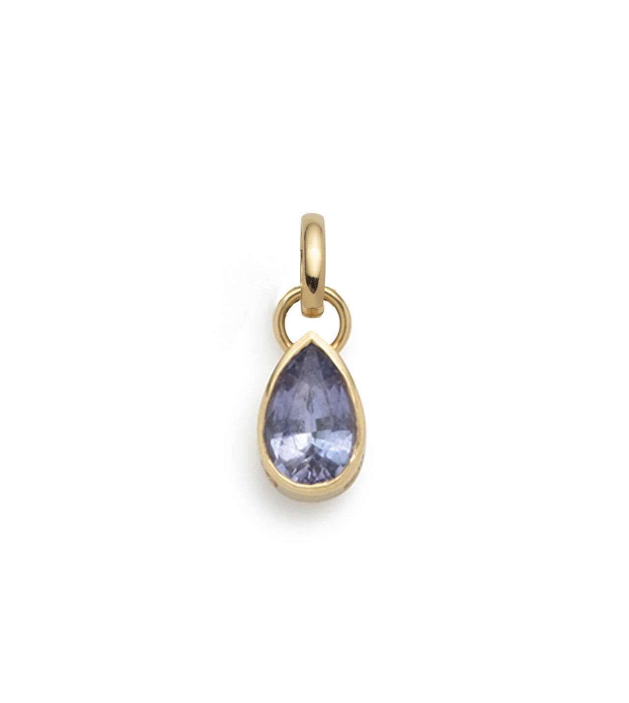 Forever & Always a Pair - Love : NS Gemstone Pear Pendant with Oval Push Gate