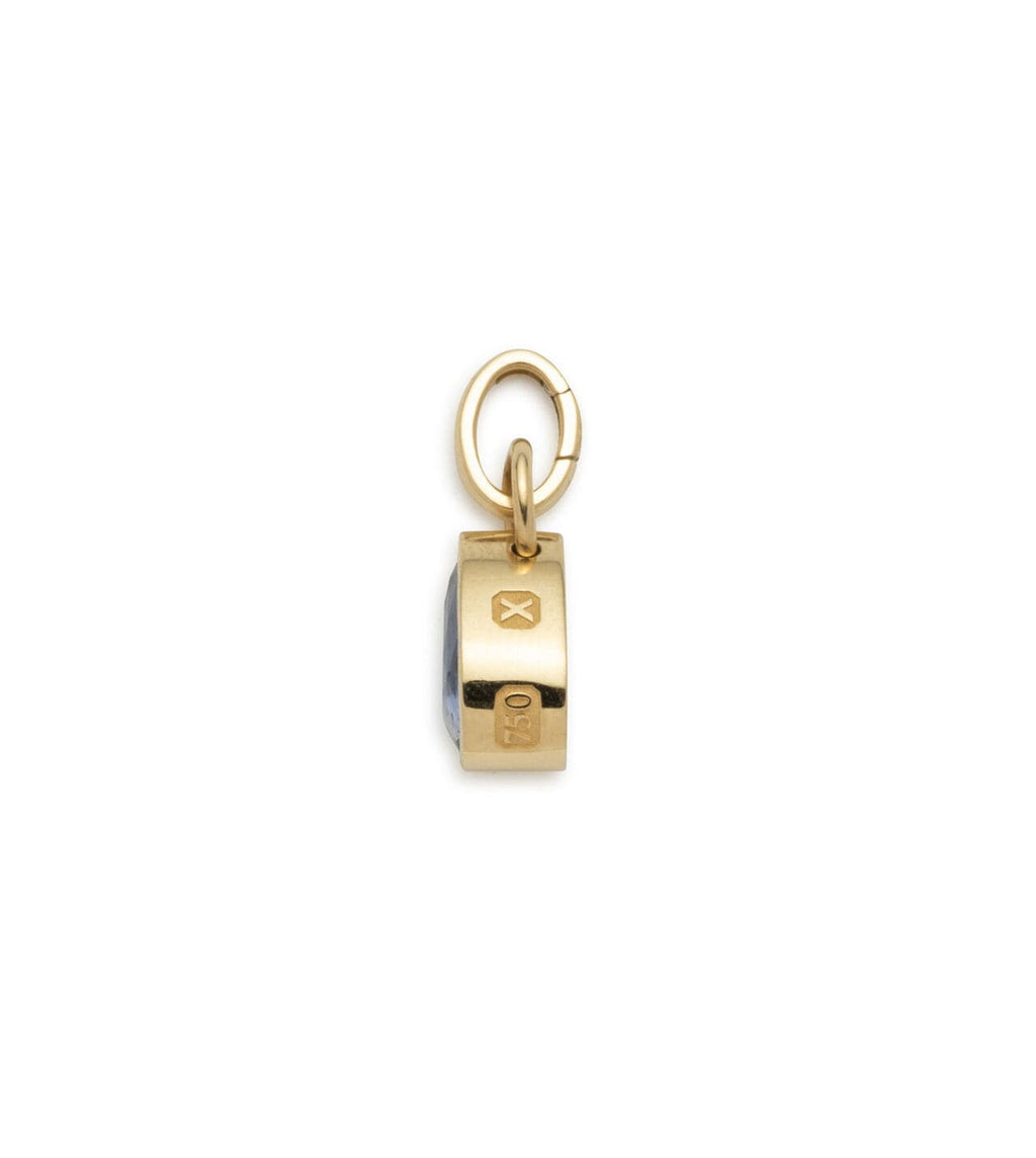 18K Yellow Gold Forever & Always a Pair - Love : 1ct Gemstone Pear Pendant with Oval Push Gate – FoundRae