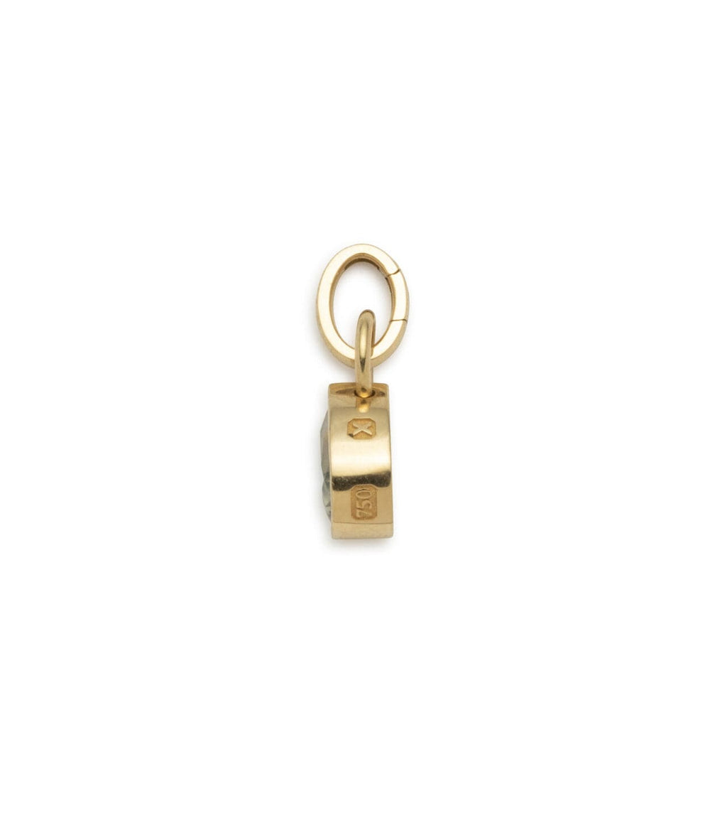 18K Yellow Gold Forever & Always a Pair - Love : 1.75 ct Gemstone Pear Pendant with Oval Push Gate – FoundRae