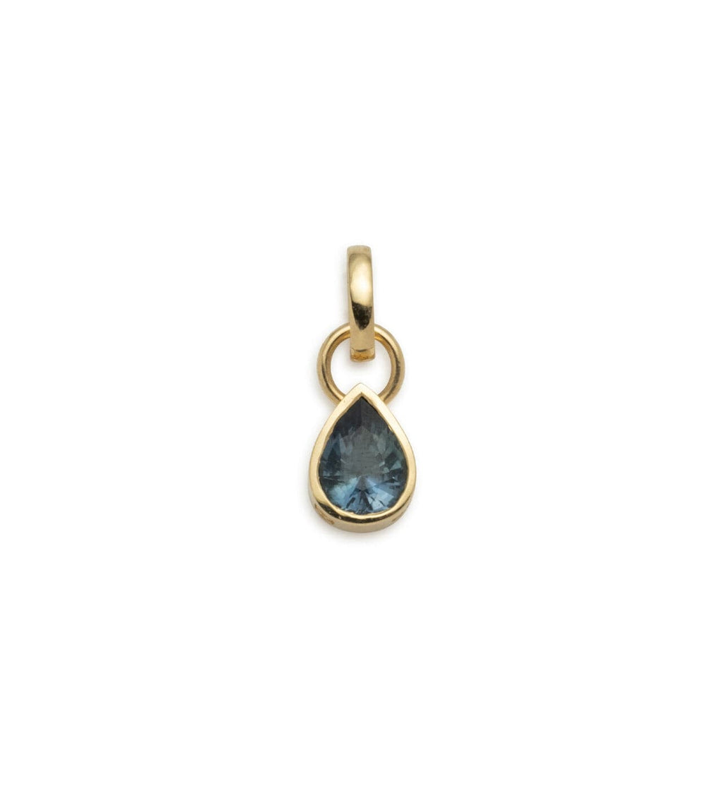 Forever & Always a Pair - Love : 1.75 ct Gemstone Pear Pendant with Oval Push Gate view 1