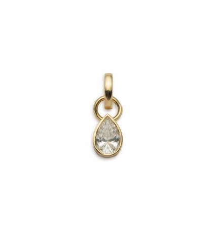 Forever & Always a Pair - Love : 1.25 ct Diamond Pear Pendant with Oval Push Gate
