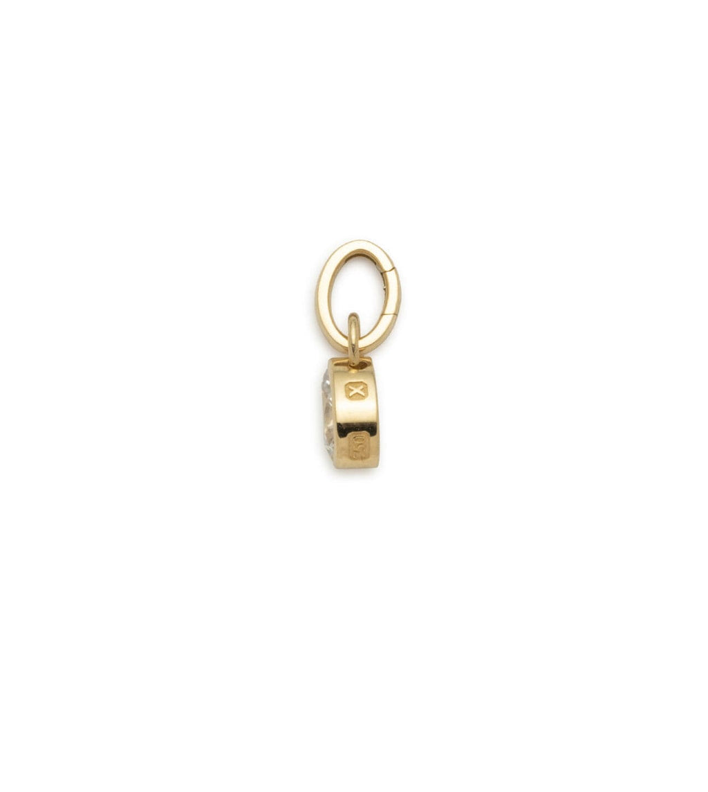 18K Yellow Gold Forever & Always a Pair - Love : 0.75ct Diamond Pear Pendant with Oval Push Gate – FoundRae