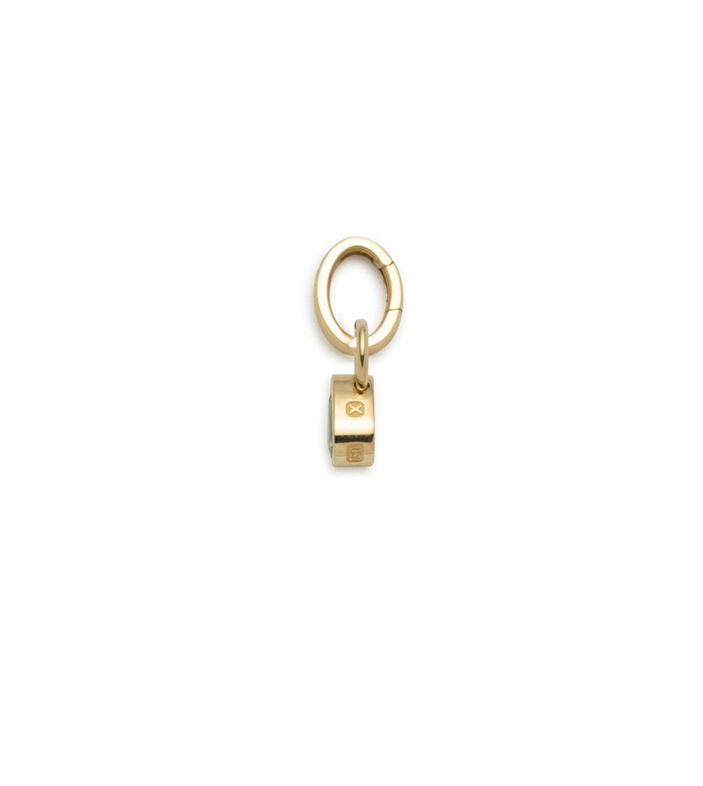 18K Yellow Gold Forever & Always a Pair - Love : 0.45ct Gemstone Pear Pendant with Oval Push Gate – FoundRae