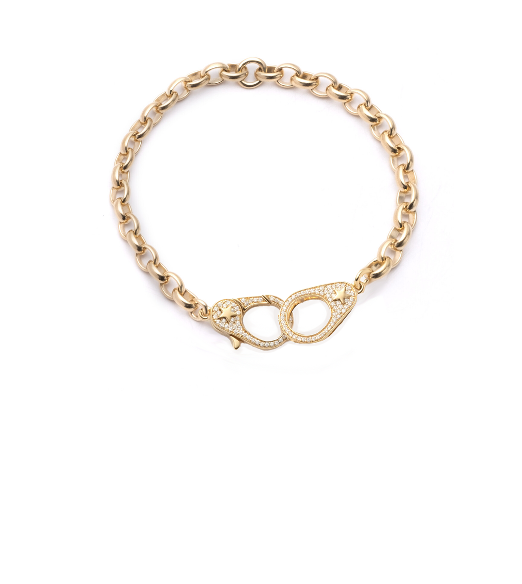 Pave Sister Hook : Heavy Belcher Bracelet – FoundRae