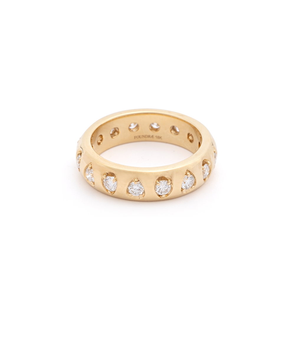 18K Yellow Gold Forever & Always a Pair - Love : Diamond Gemstone Band – FoundRae